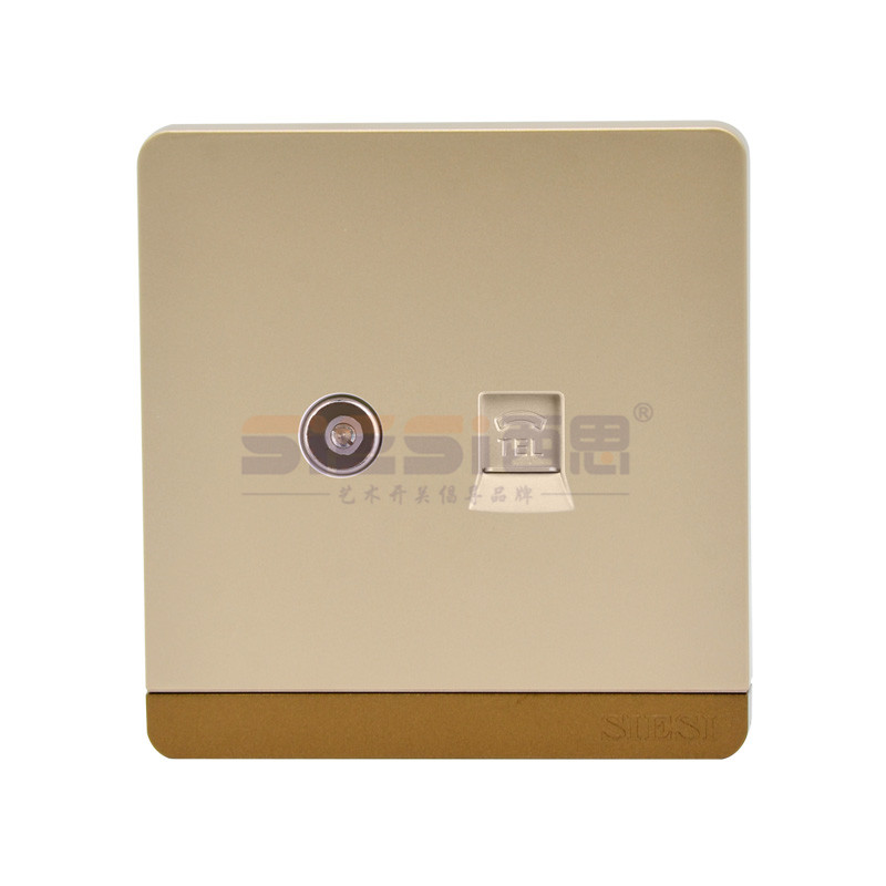 一位电视、电话插座